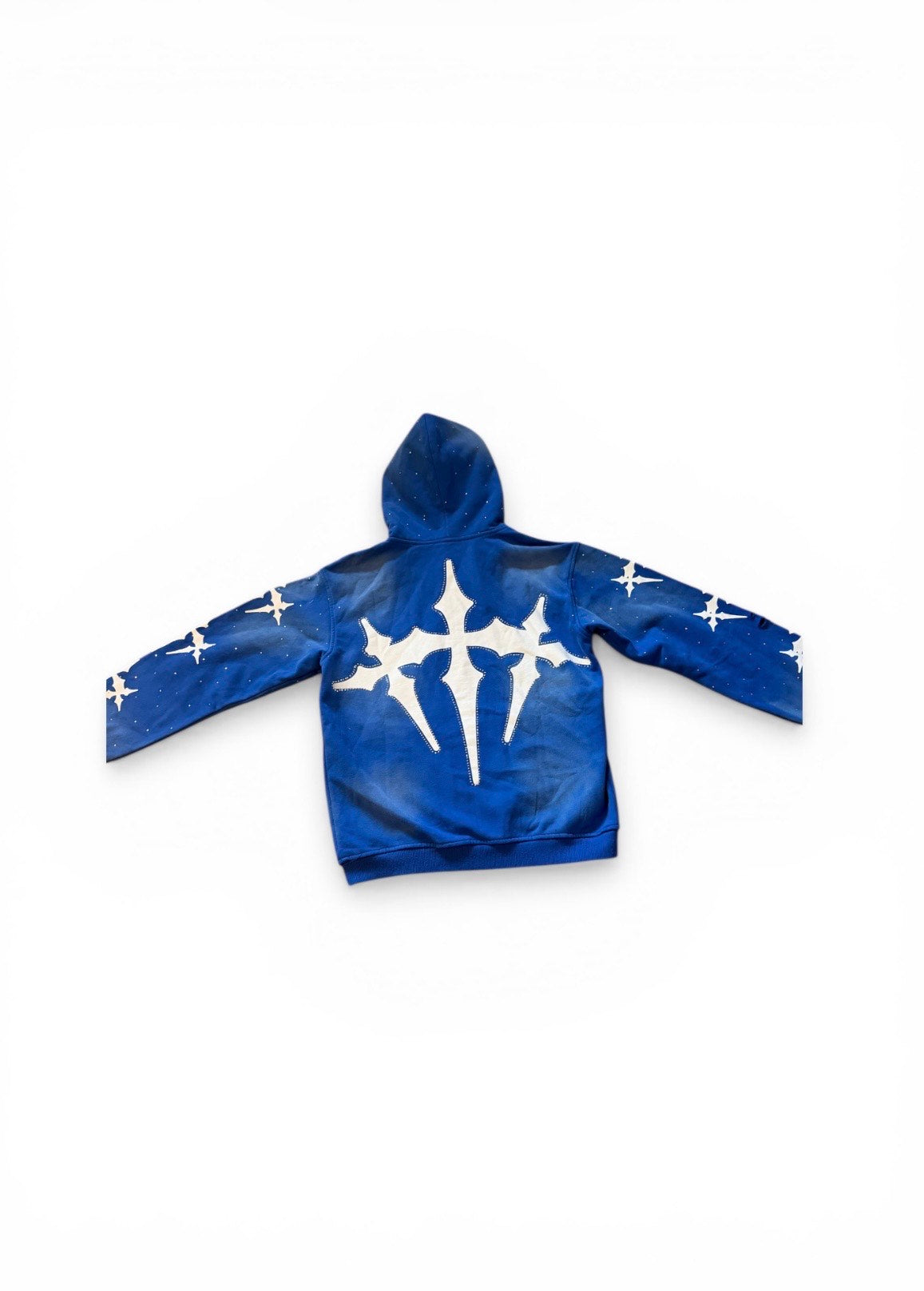 BLUE "crossing paths with style' hoodie